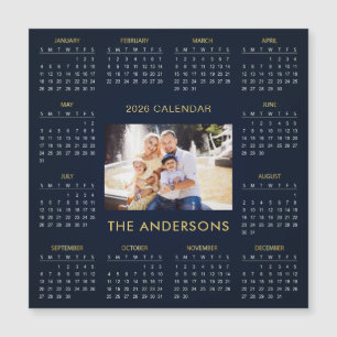 Adicione sua própria foto de família Calendário 20