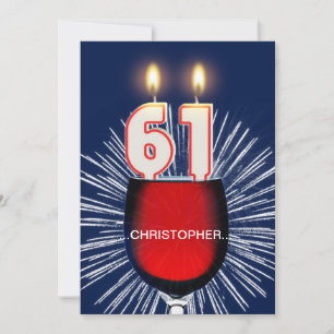 Adicione um nome, 61 rua Convite de aniversário, v