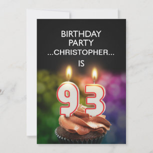 Adicione um nome, 93rd convite de aniversário
