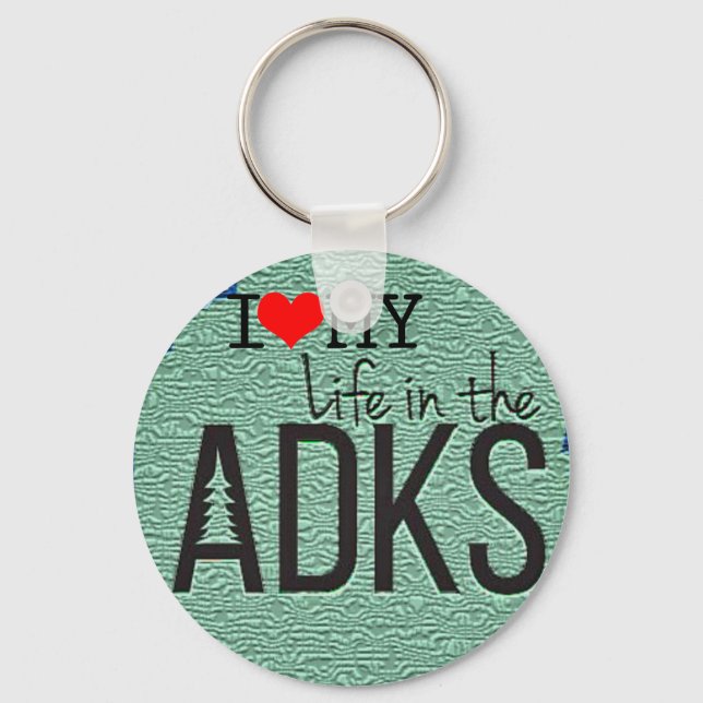 Adirondack Round Button Chaveiro (Frente)