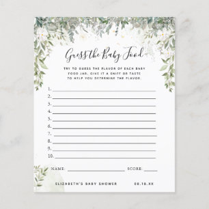 Adivinha a Comida do bebê   Jogo Chá de fraldas