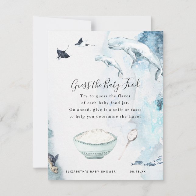 Adivinha a Comida do bebê | Jogo Chá de fraldas (Frente)