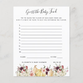 Adivinha a Comida do bebê | Jogo Chá de fraldas