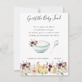 Adivinha a Comida do bebê | Jogo Chá de fraldas