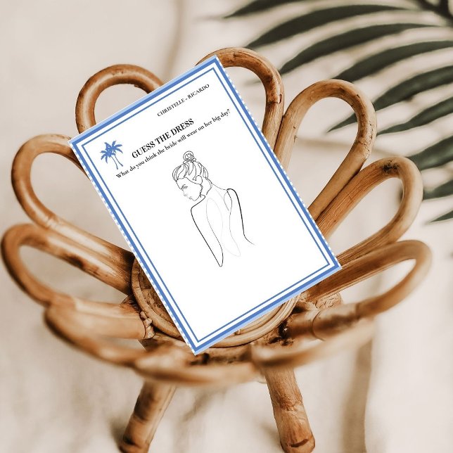 Adivinha o cartão de chá de panela da noiva (Criador carregado)