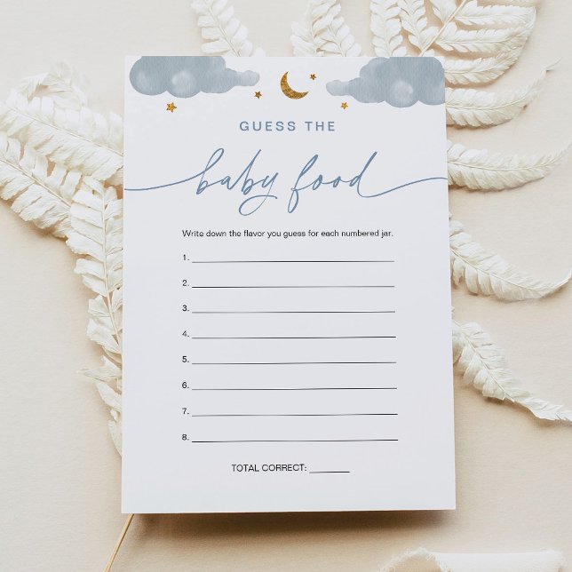 Adivinha o cartão do jogo da Comida do bebê brilha (Criador carregado)