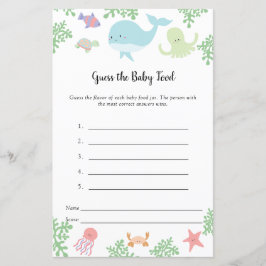 Adivinha o jogo da Comida do bebê debaixo do Chá d