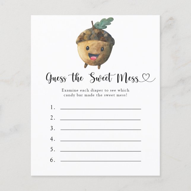 Adivinha o jogo da Doce Mess - Bolota giro (Frente)