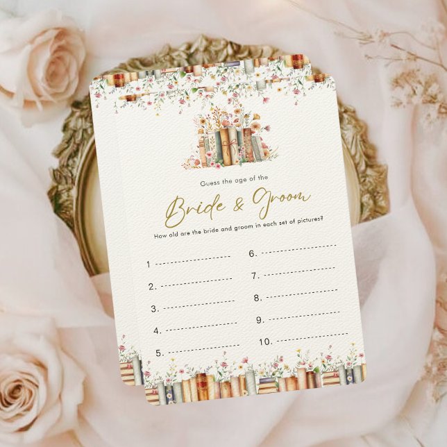 Adivinha o jogo de noiva e noivo | Tema de Livro (Criador carregado)