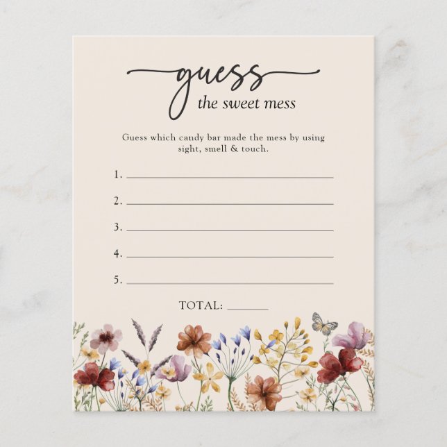 Adivinha O Jogo Do Bebê Da Mess Doce (Frente)