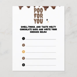 Adivinha o jogo do Chá de fraldas de Chocolate