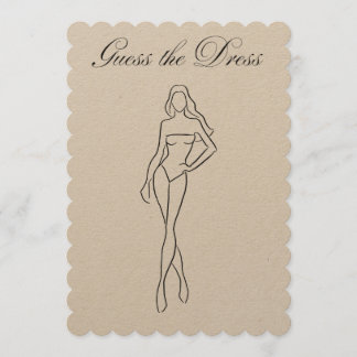 Adivinha o jogo do Chá de panela de vestidos