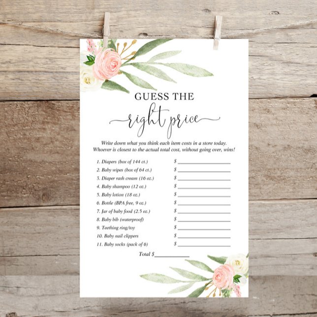 Adivinha o preço certo, cor-de-rosa, do jogo de ch (Criador carregado)