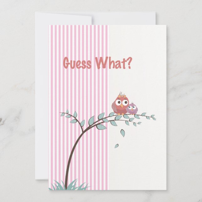 Adivinha O Que? Anúncio de Gravidez de Foto (Frente)