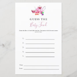 Adivinha o Rosa do jogo de Chá do bebê Tea Dusty