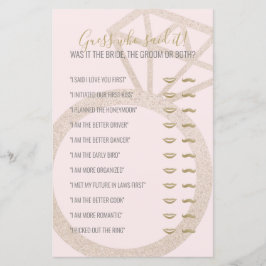 Adivinha quem disse jogo de chá de panela