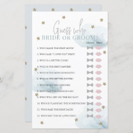 Adivinha quem é a noiva ou o jogo de Chá de panela