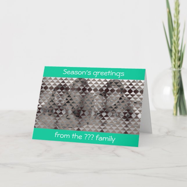 Adivinha quem é o cartão de Natal (Frente)