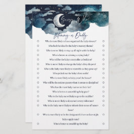 Adivinha quem mamãe ou cartão de jogo do chá de fr