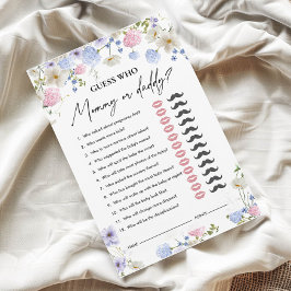 Adivinha Quem | Mamãe ou Pai | Jogo do chá de fral