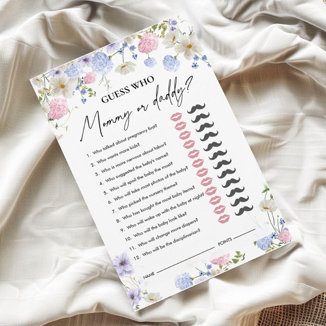 Adivinha Quem | Mamãe ou Pai | Jogo do chá de fral (Criador carregado)