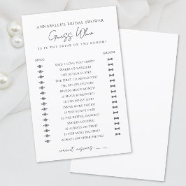 Adivinha Quem Minimiza O Jogo Do Chá de panela