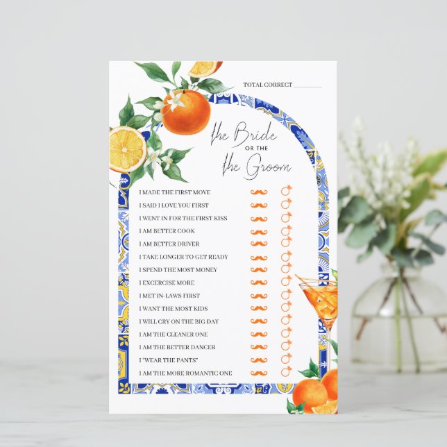 Adivinha Quem Spritz O Jogo De Chá de panela Do Me (Em pé/Frente)