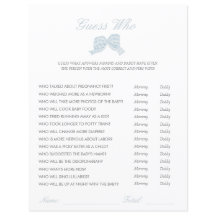 Adivinhação do chá de fraldas do arco azul a quem