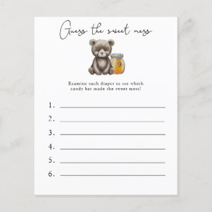 Adivinhe a Doçura - Jogo de Chá de Bebê