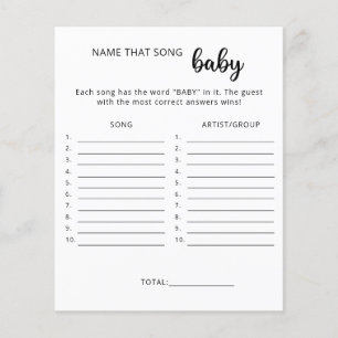 Adivinhe a música jogo chá de bebê