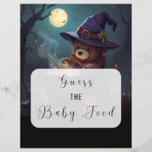 Adivinhe o Cartaz de Comida de Bebê