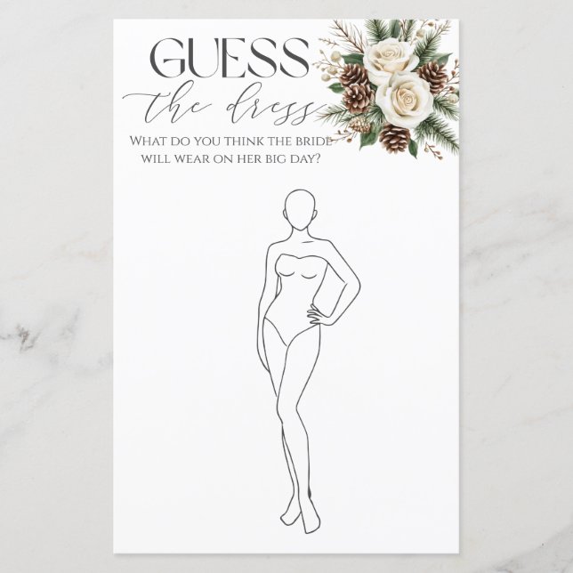 Adivinhe O Jogo Da Noite De Inverno De Vestido (Frente)