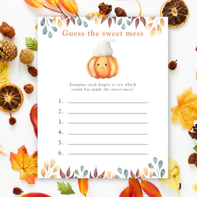 Adivinhe o jogo Sweet Mess - Abóbora  (Criador carregado)