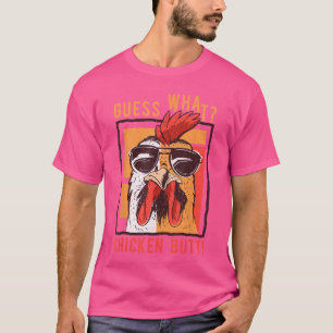 Adivinhe O Que Bunda De Frango Divertido Camisa De