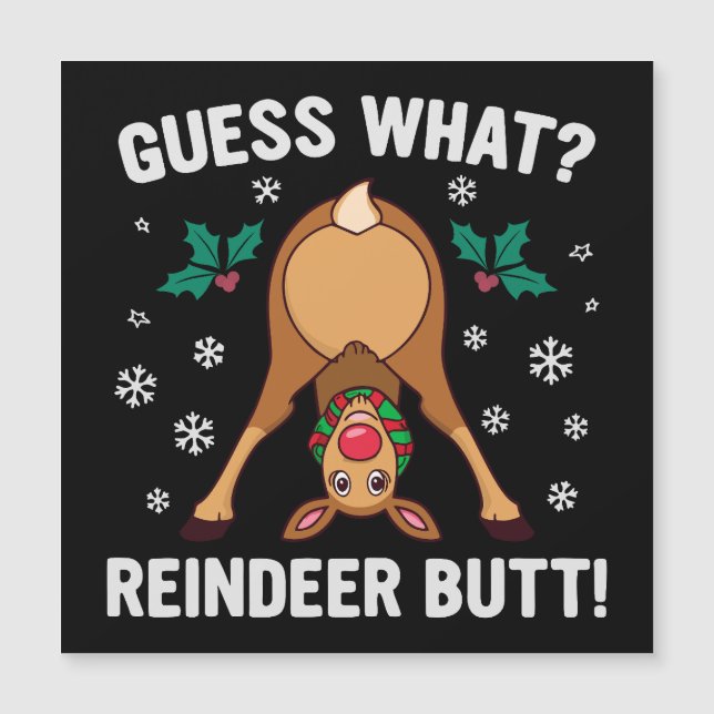 Adivinhe o que é a piada de Natal do traseiro de r (Frente)