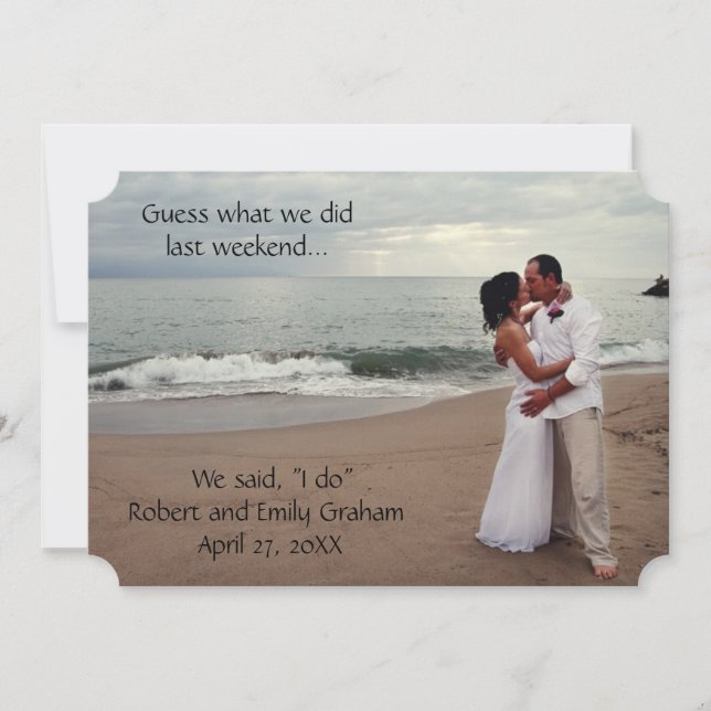 Adivinhe O Que Fizemos Anúncio De Casamento (Frente)