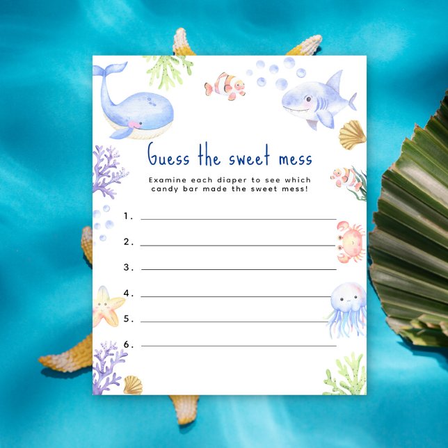 Adivinhem a doce bagunça chá de fraldas dos animai (Criador carregado)