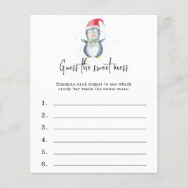 Adivinhem a doce bagunça - jogo de chá de fraldas