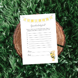 Adivinhem Aquele Cartão De Urso De Comida De Bebê