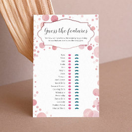 "Adivinhem os recursos" Jogo do Chá Rosa Baby Trai