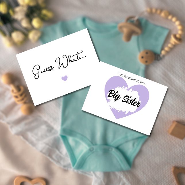 Adivinhem qual anúncio de gravidez para a irmã (Criador carregado)