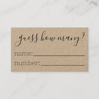 Adivinhem Quantas Cartões Chá de fraldas Adivinhan