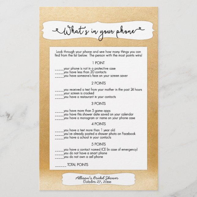 Adivinhem quem + jogos telefônicos, chá de panela  (Frente)