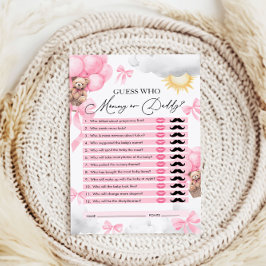 Adivinhem Quem, Mamãe ou Pai, Jogo do Chá de frald