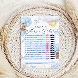 Adivinhem Quem, Mamãe ou Pai, Jogo do Chá de frald