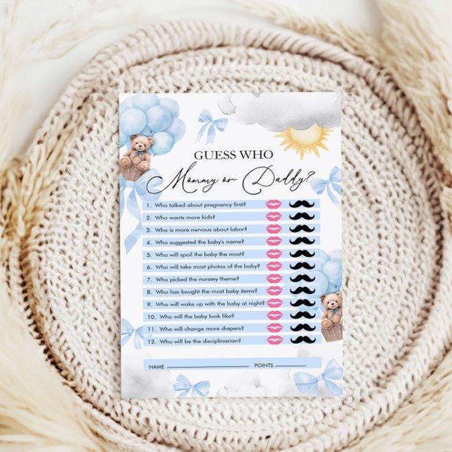 Adivinhem Quem, Mamãe ou Pai, Jogo do Chá de frald (Criador carregado)