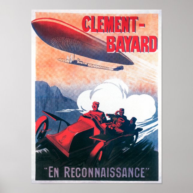 Adjudant Vincenot WWI Airship Promotional Poster (Frente)
