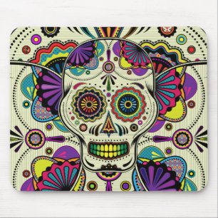 Adoce a arte do crânio - dia do mousepad