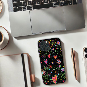 Adolescente Adolescente Trendy Black Floral Inspir