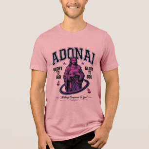 Adonai Glória a Deus Desenho Vetorial Cristão Vint